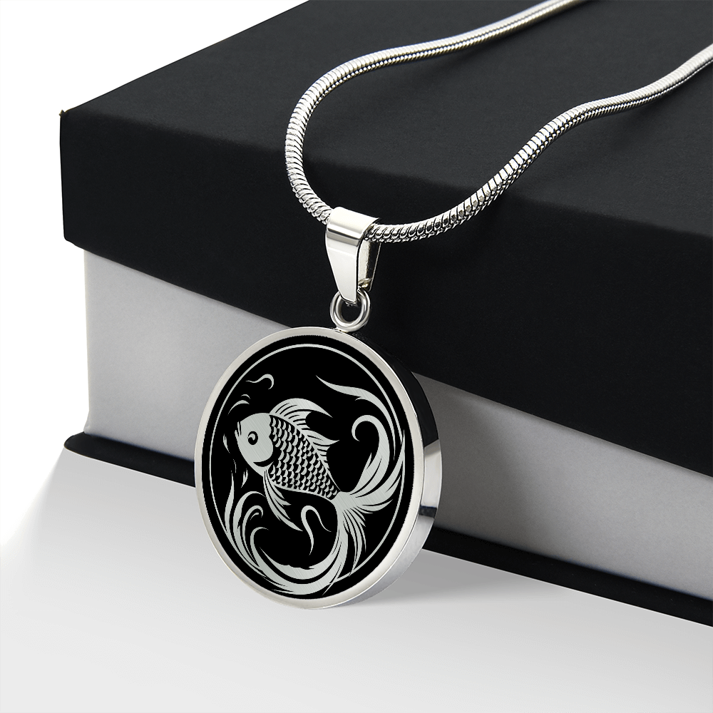 Personalized Goldfish Necklace
