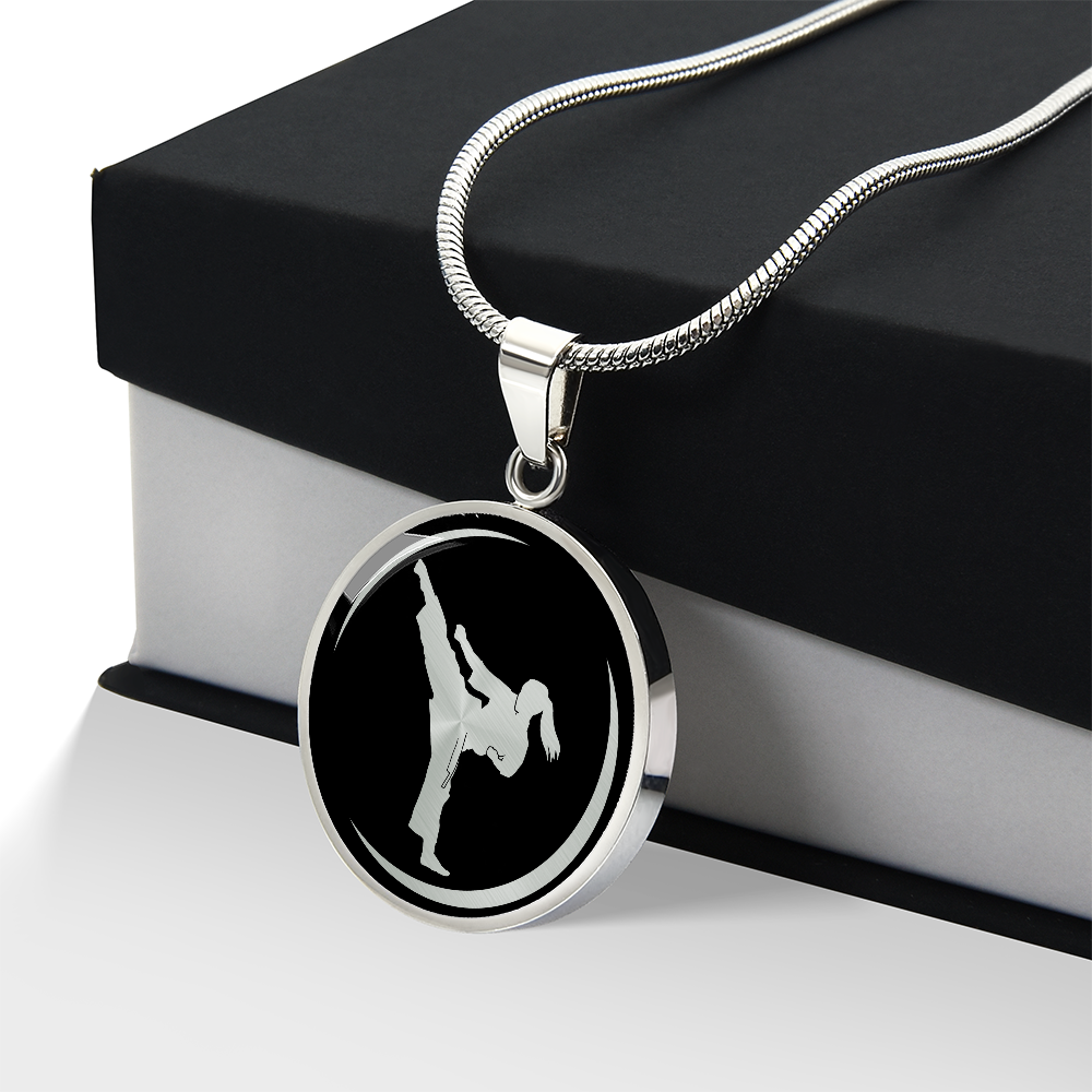 Woman Karate Necklace