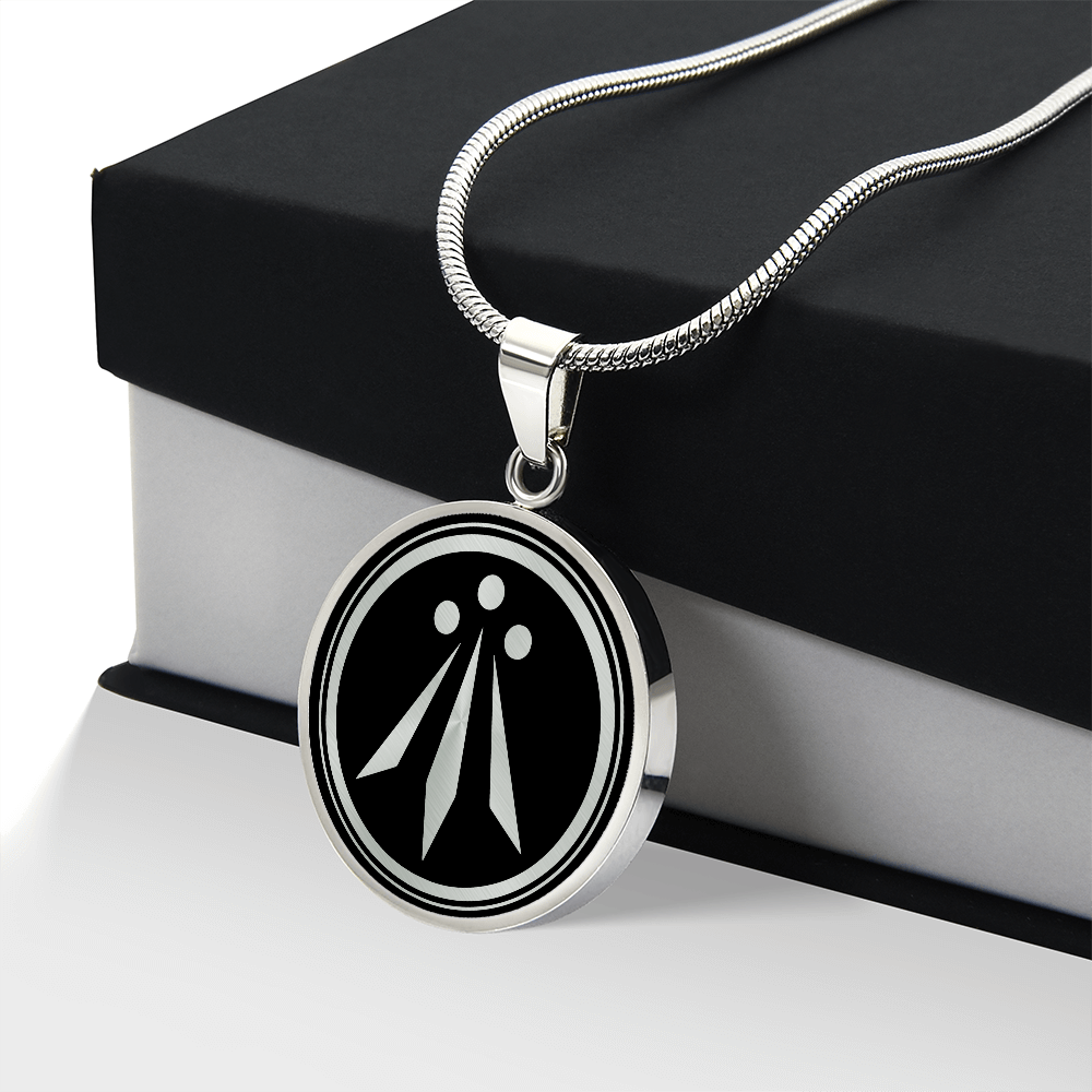 Personalized Awen Necklace - Druid Pendant