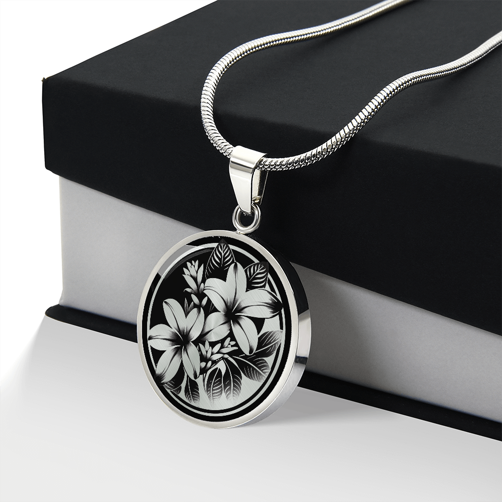 Personalized Plumeria Necklace