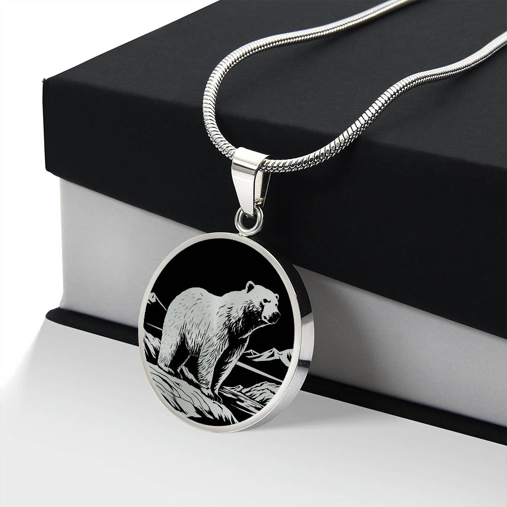 Personalized Polar Bear Necklace