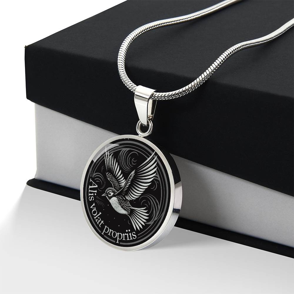 Alis Volat Propriis Necklace