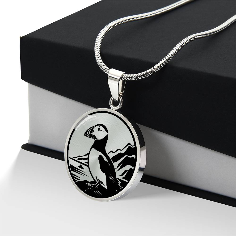 Personalized Puffin Necklace