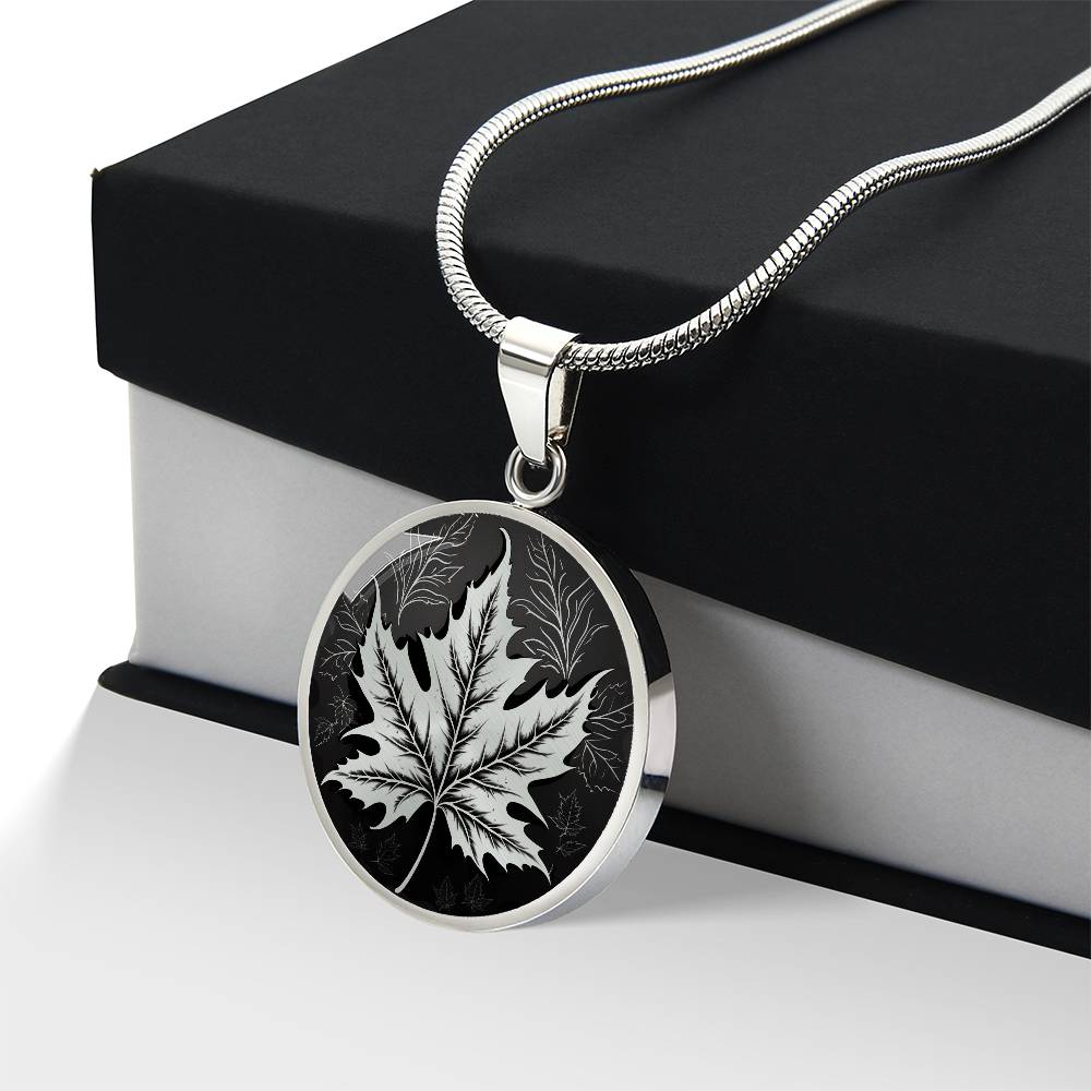 Personalized Maple Leaf Necklace