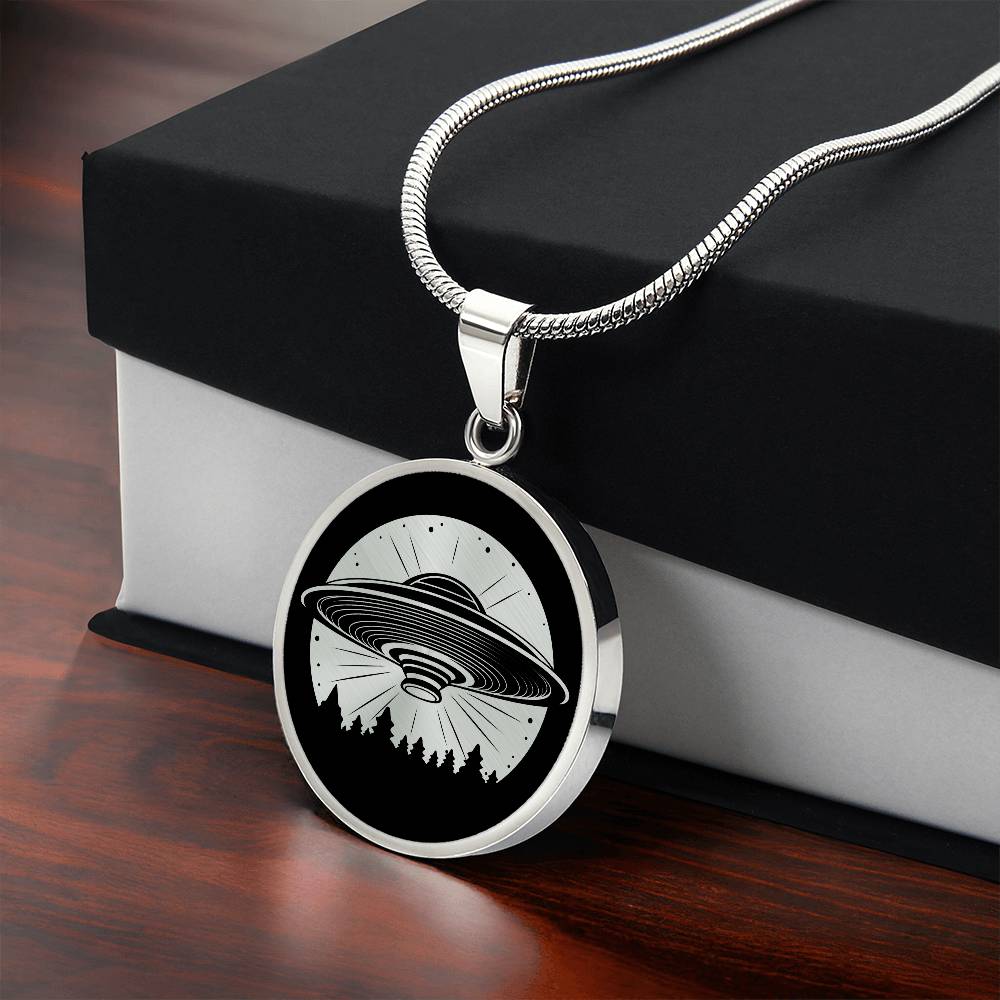 Personalized UFO Necklace