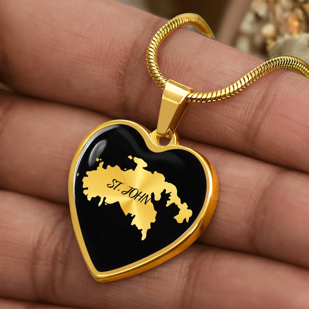 St. John Heart Shaped Necklace