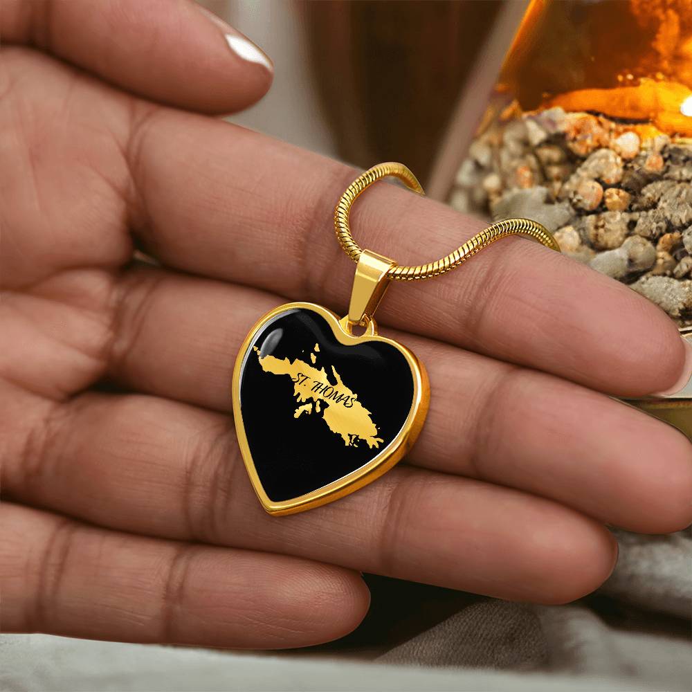 St. Thomas Heart Shaped Necklace