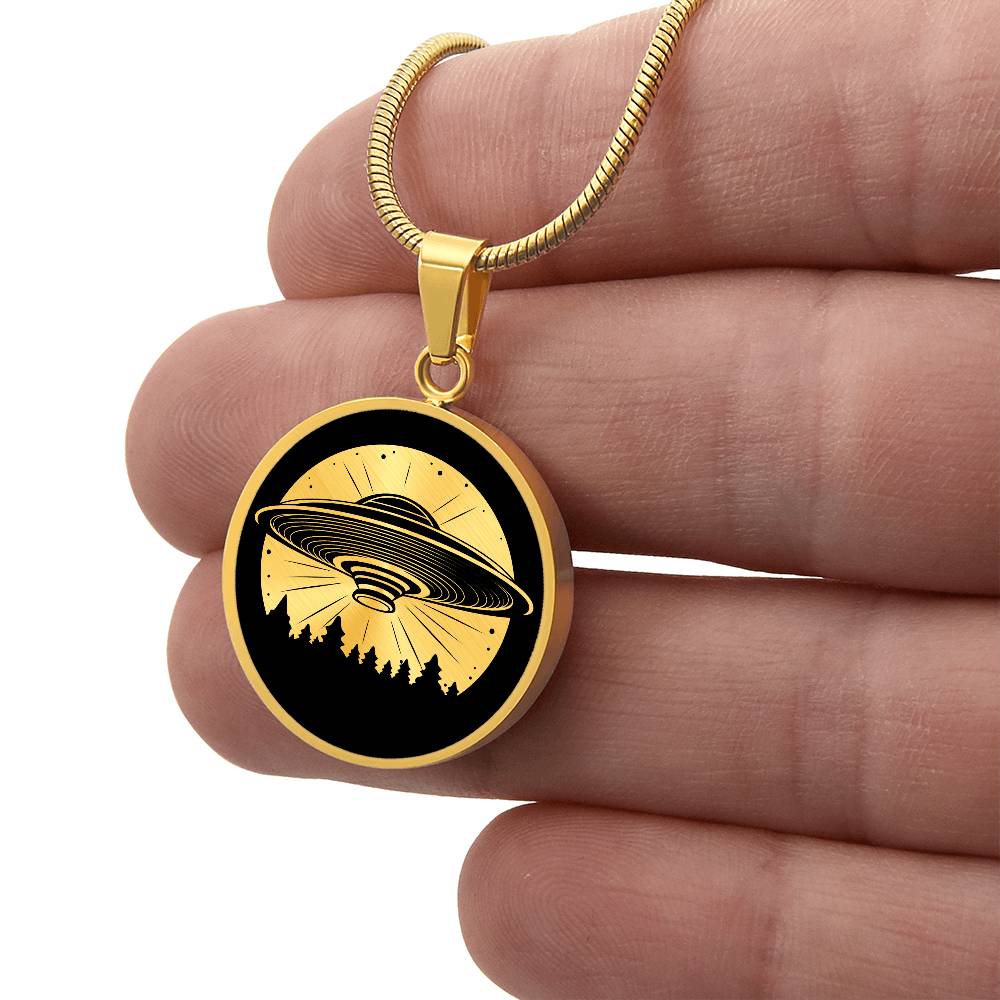 Personalized UFO Necklace
