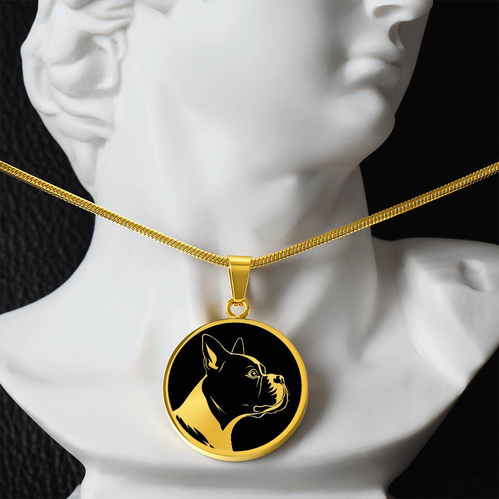 Personalized Boston Terrier Necklace