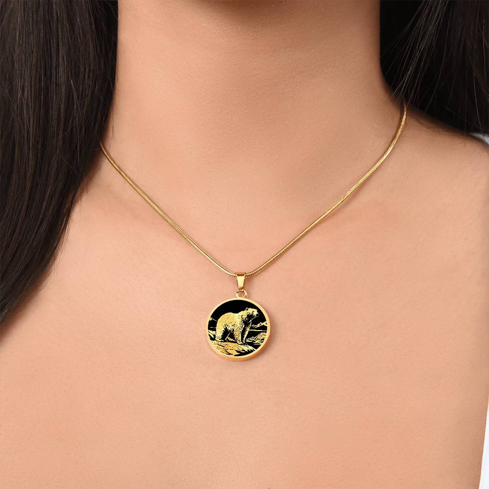 Personalized Polar Bear Necklace