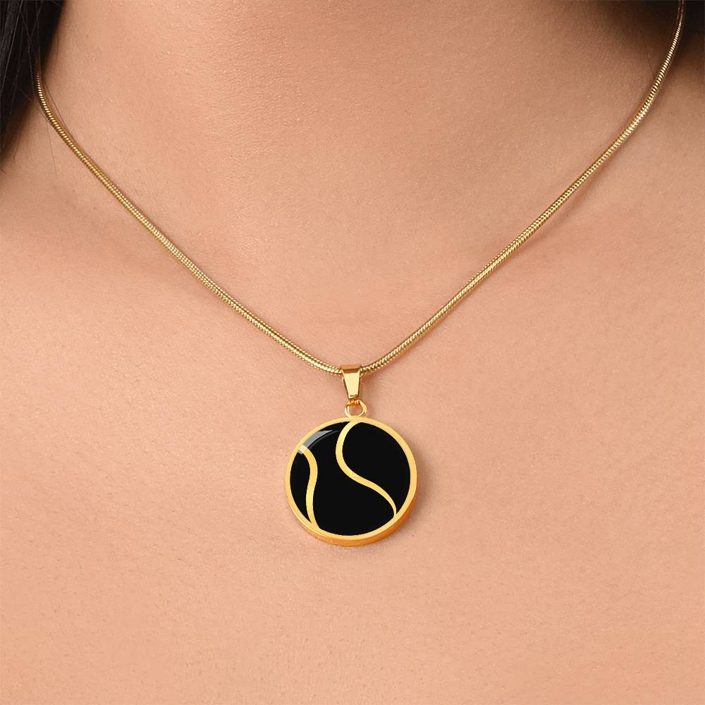 Personalized Tennis Ball Necklace