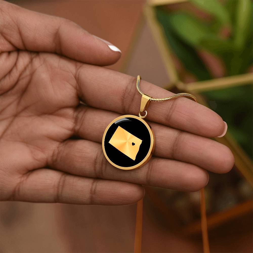 North Dakota Necklace - North Dakota Gift