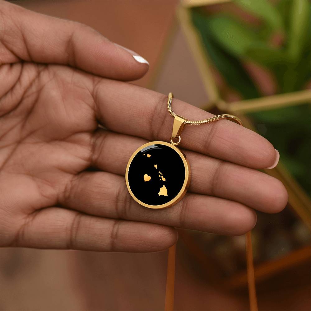 Hawaiian Islands Necklace - Hawaii Gift