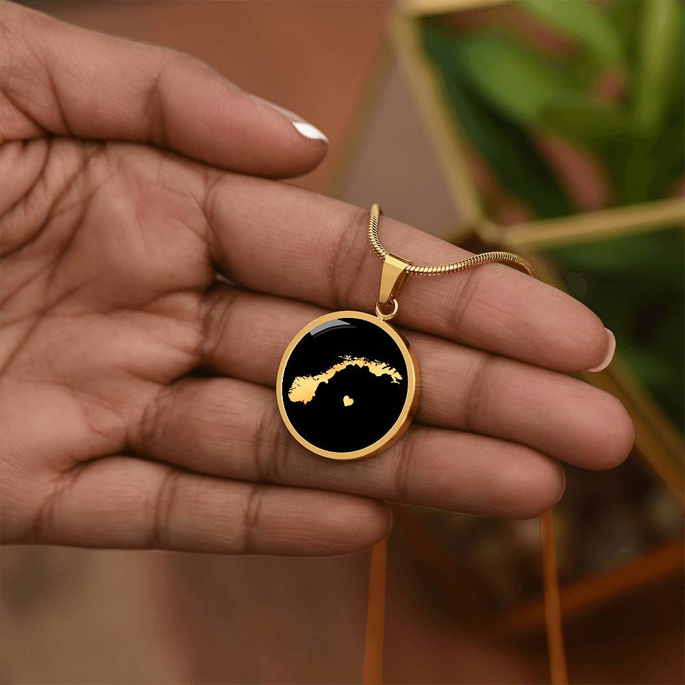 Norway Necklace - Norway Gift