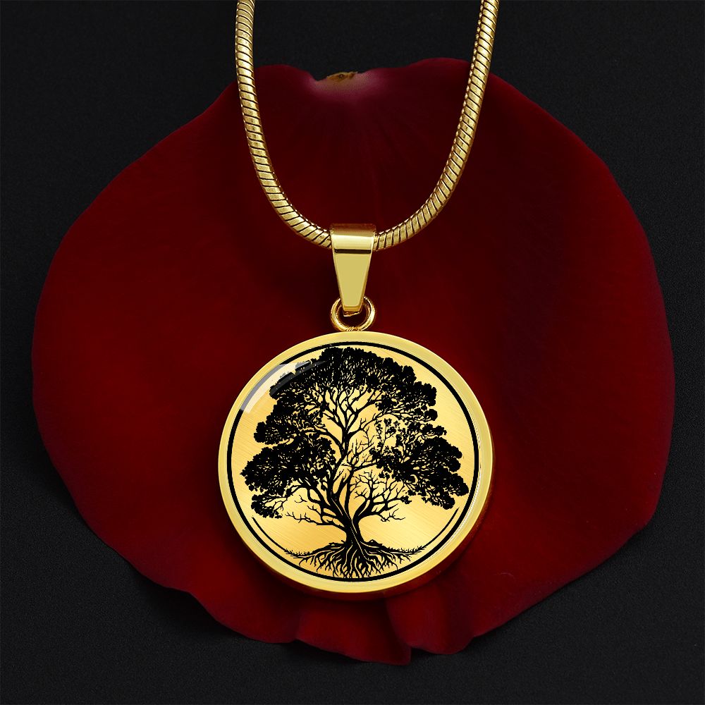 Personalized Oak Tree Necklace