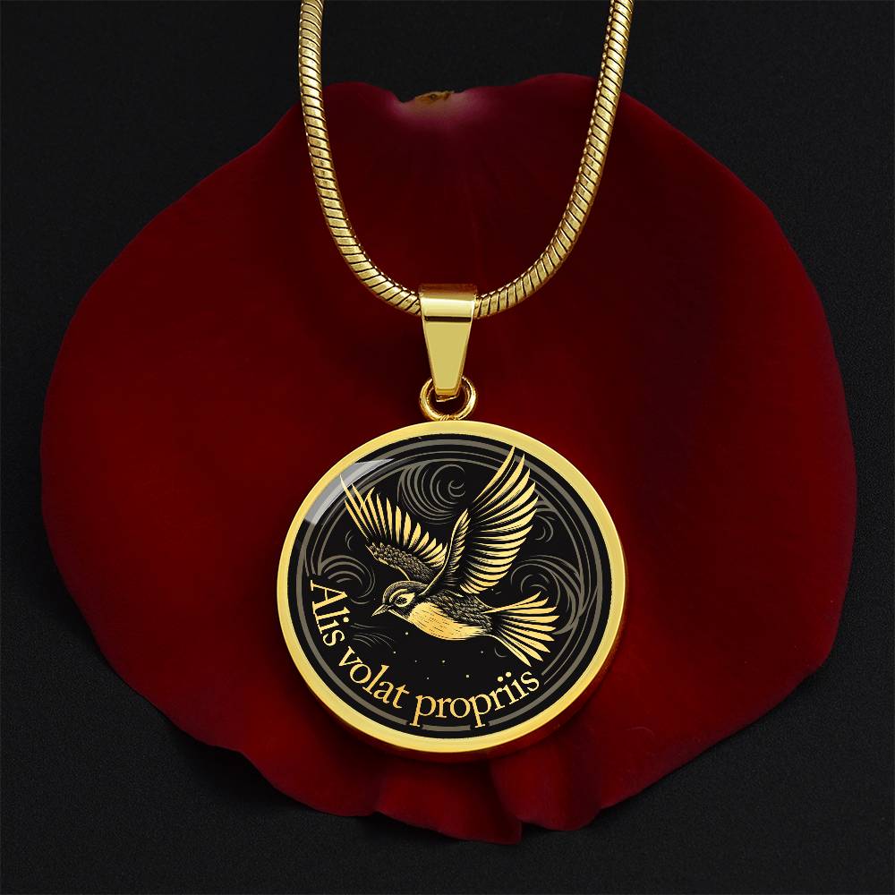 Alis Volat Propriis Necklace