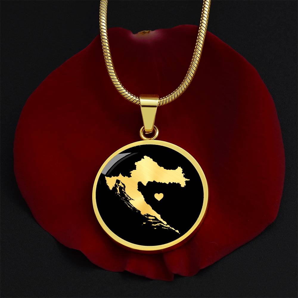 Croatia Necklace - Croatia Gift