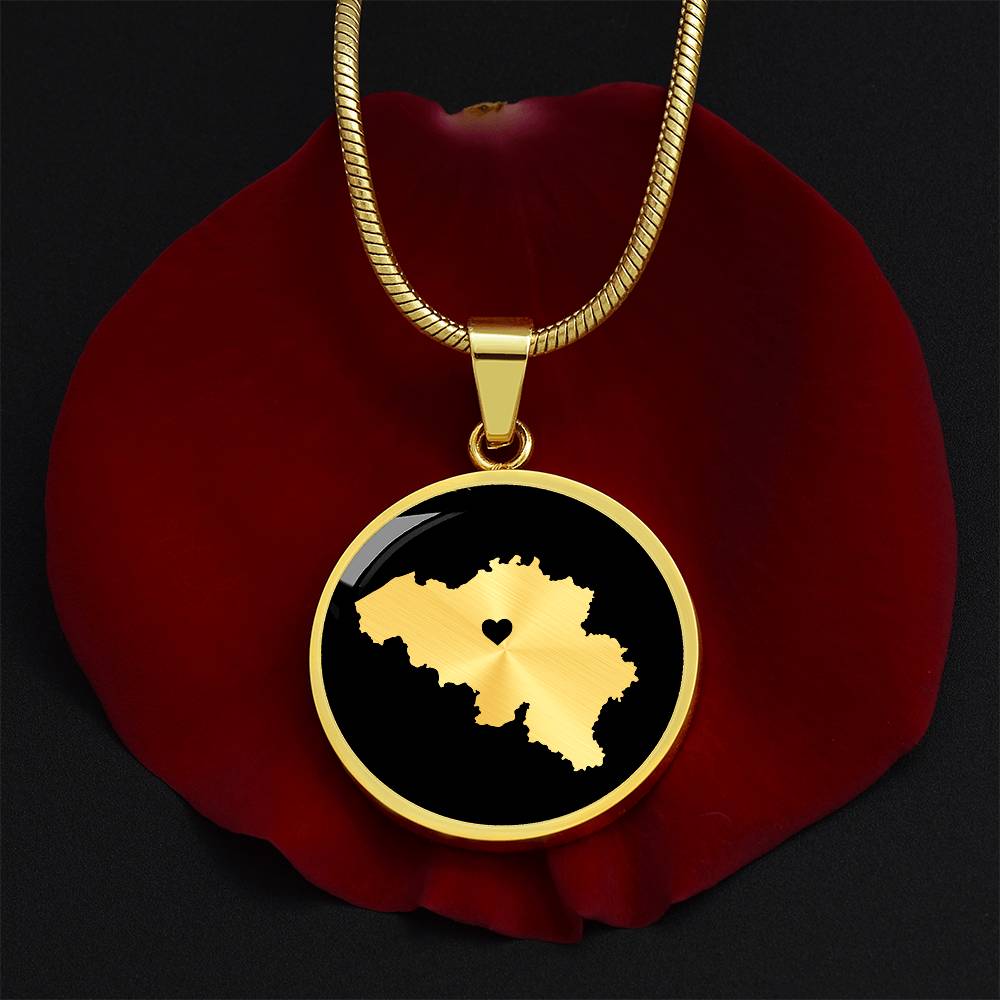 Belgium Necklace - Belgium Gift