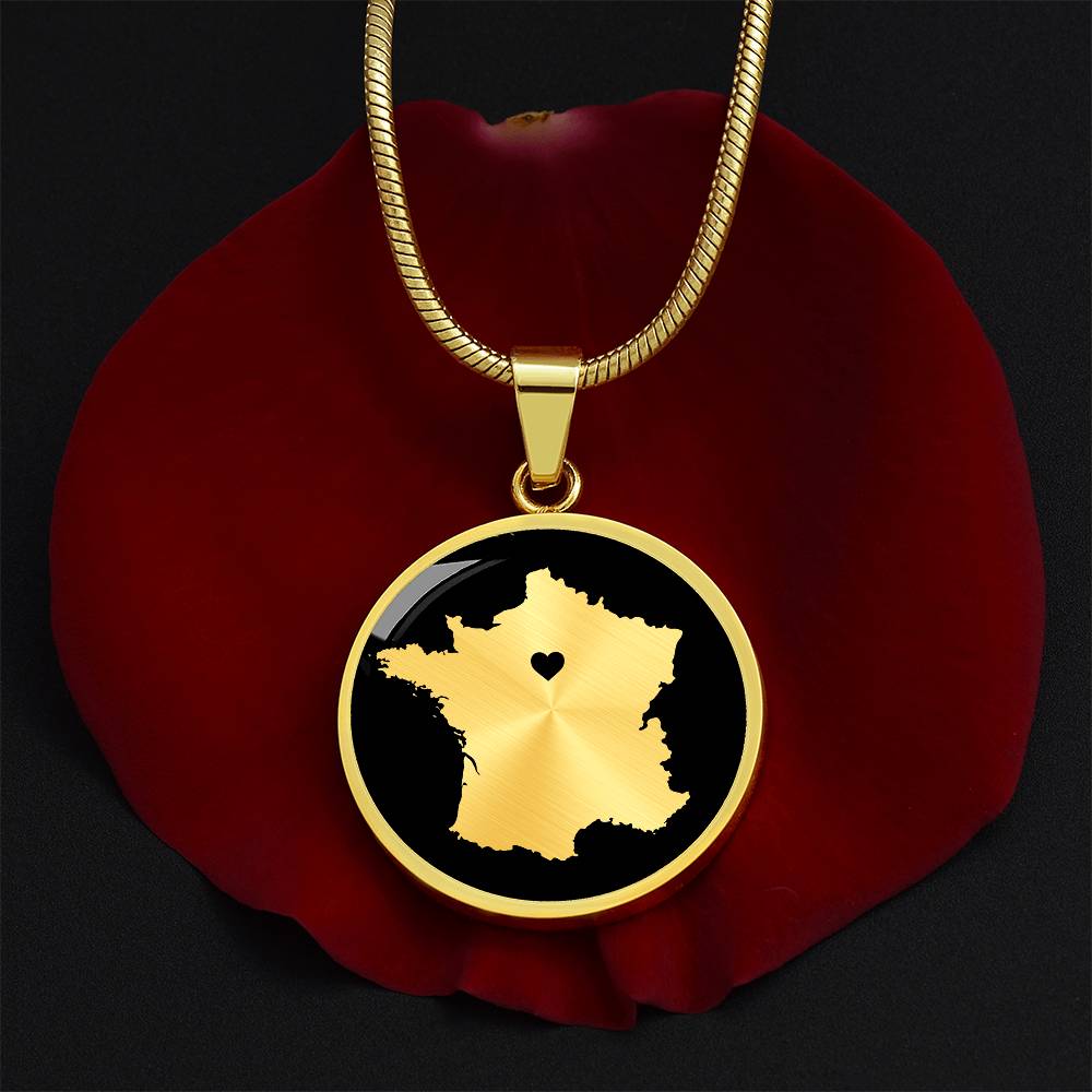 France Necklace - France Gift