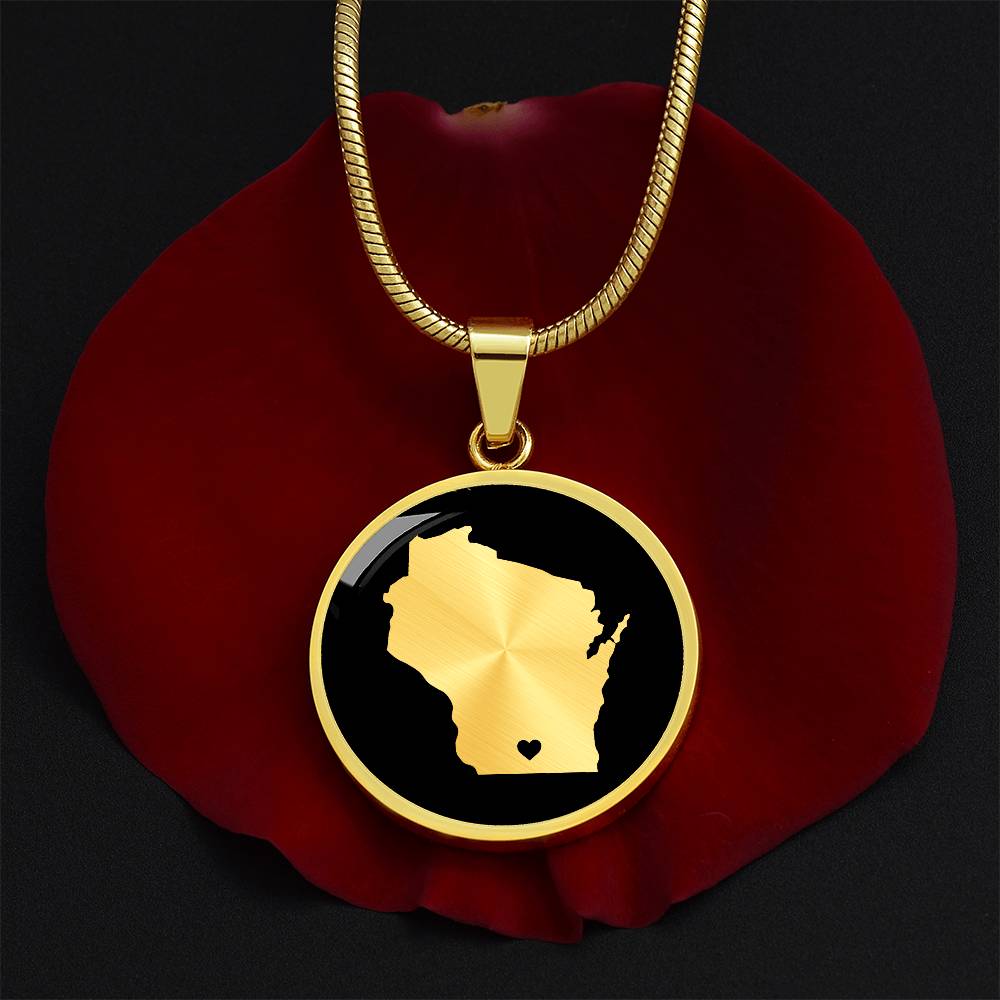 Wisconsin Necklace - Wisconsin Gift