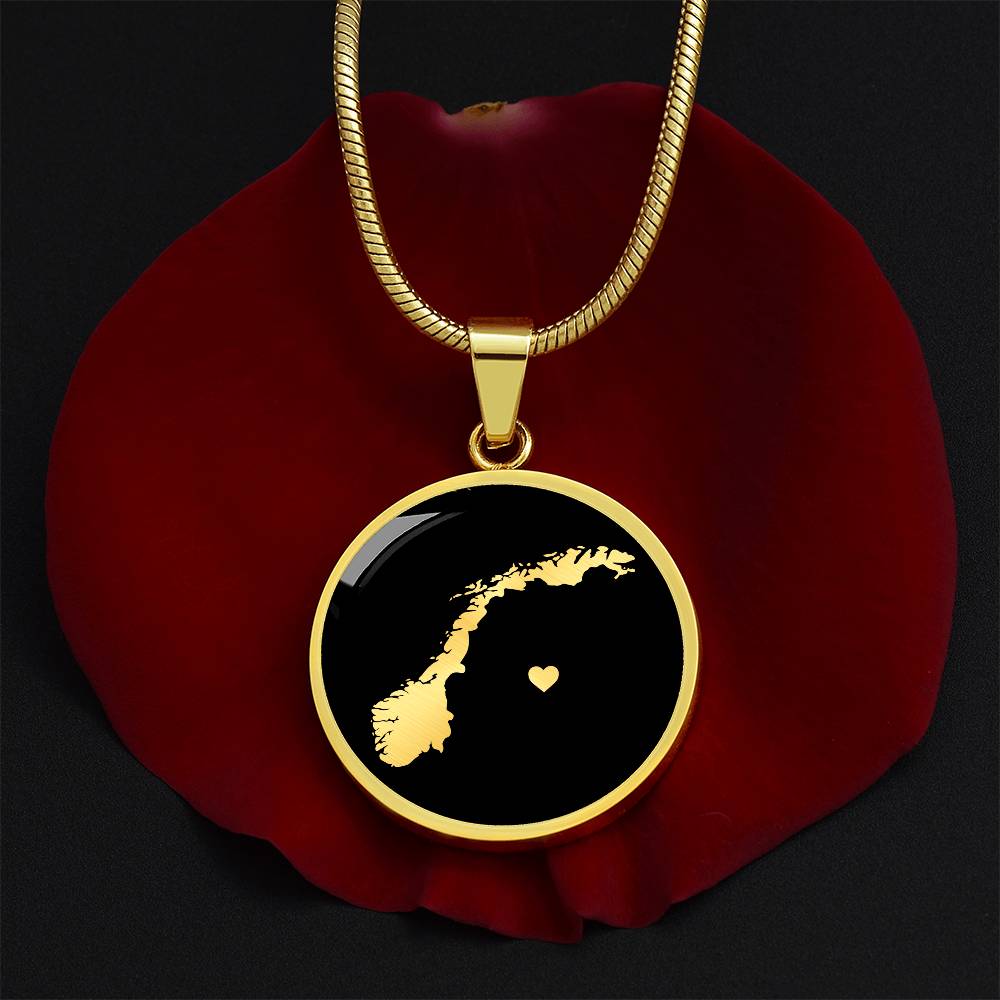 Norway Necklace - Norway Gift