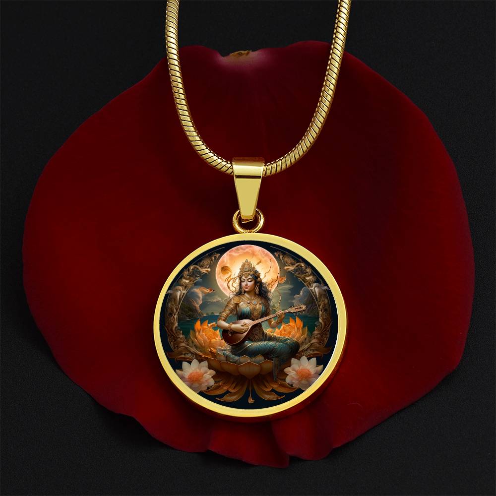 Personalized Saraswati Necklace