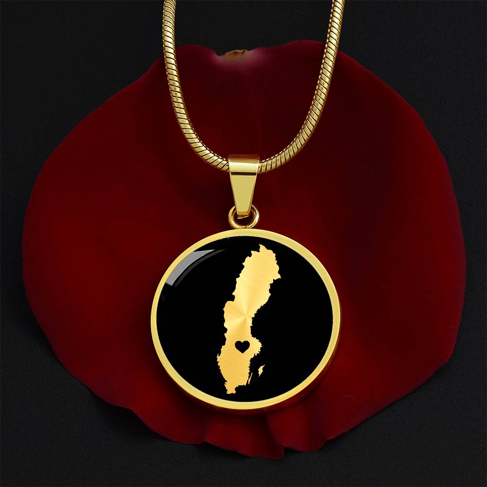 Sweden Necklace - Sweden Gift