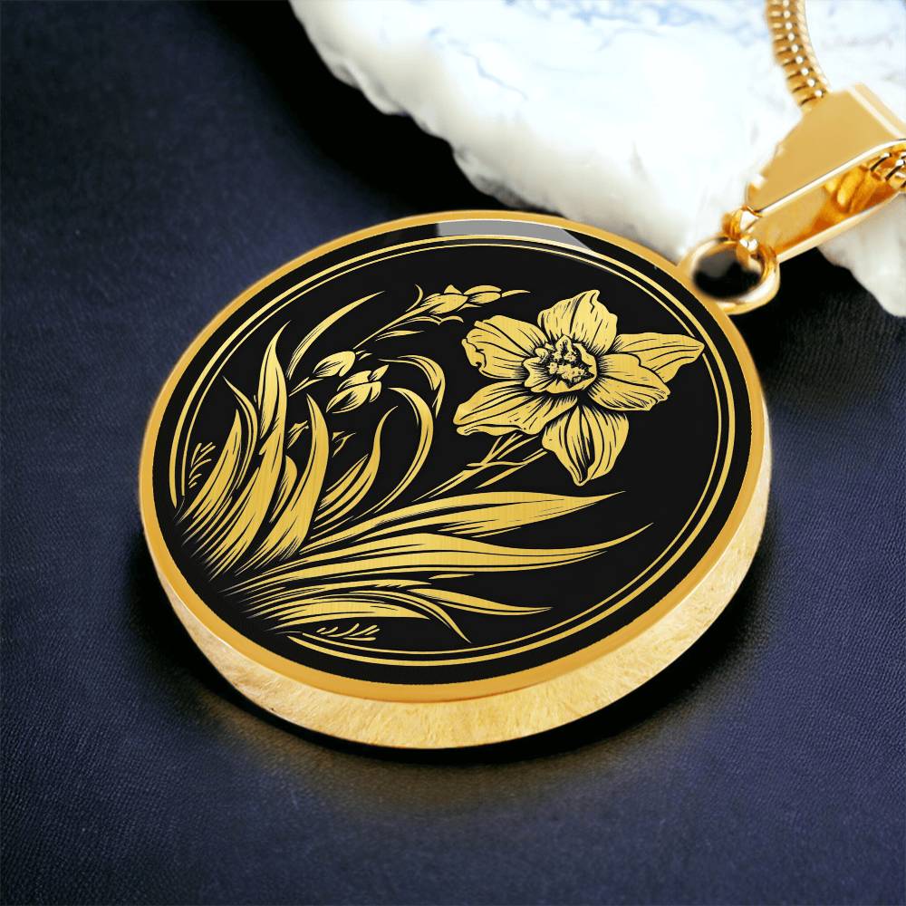 Personalized Narcissus Necklace