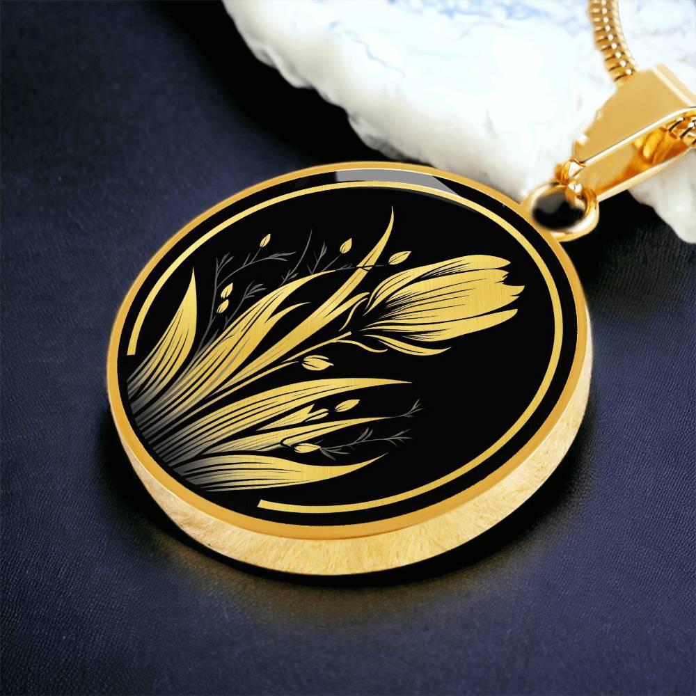 Personalized Crocus Necklace