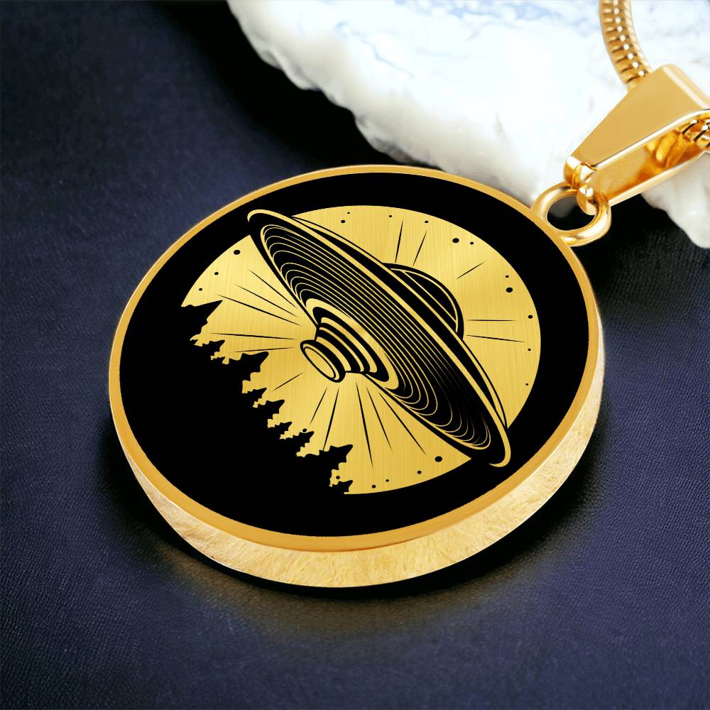 Personalized UFO Necklace