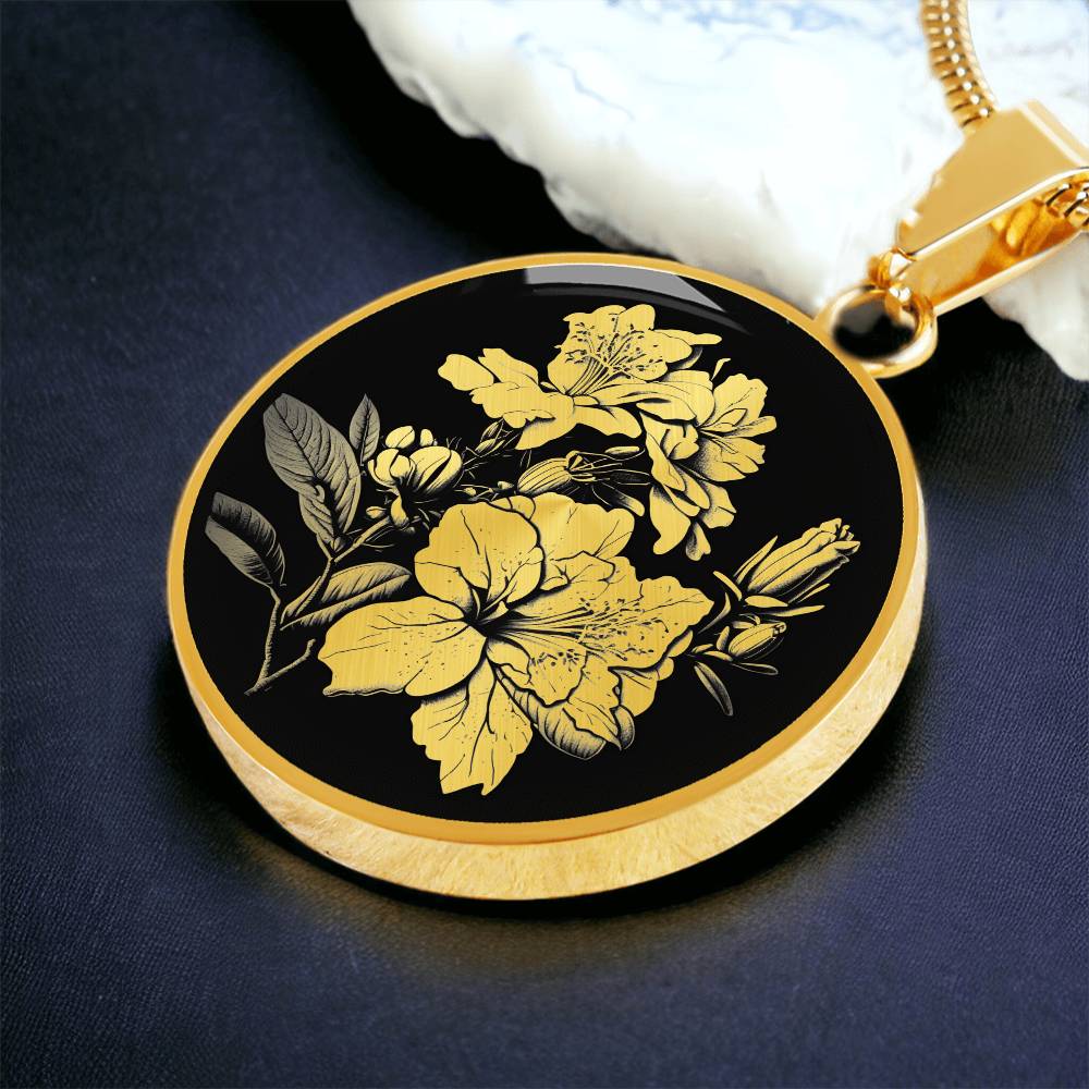 Personalized Azalea Necklace