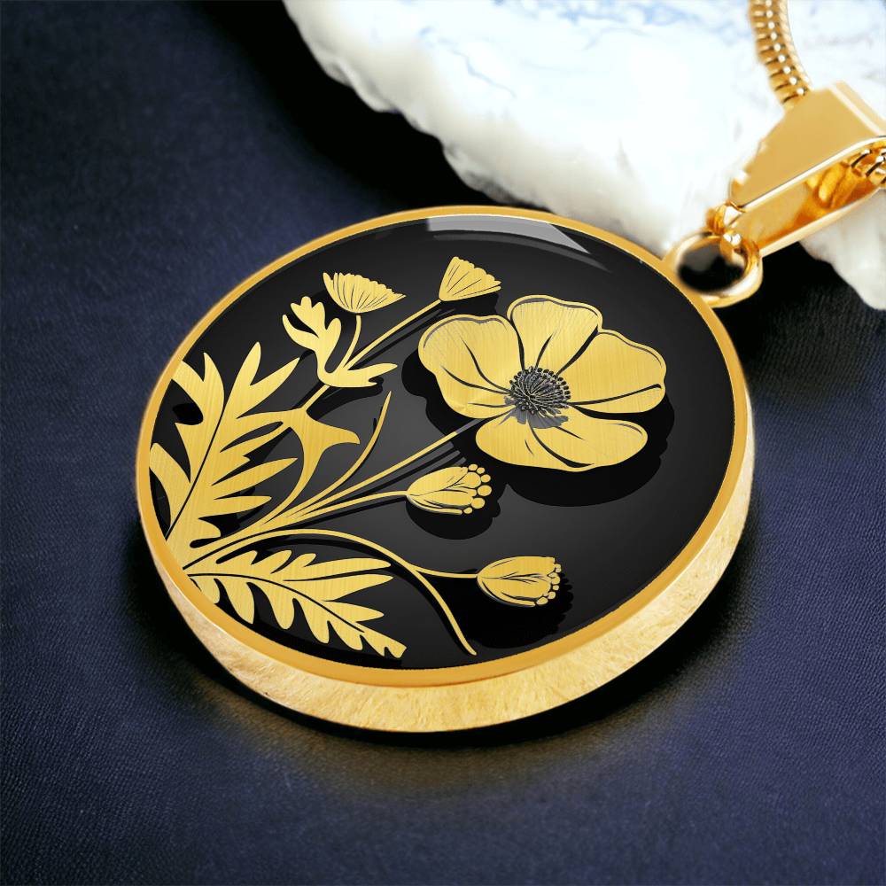 Personalized Buttercup Necklace