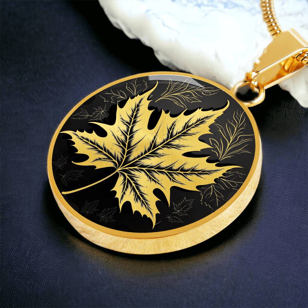 Personalized Maple Leaf Necklace