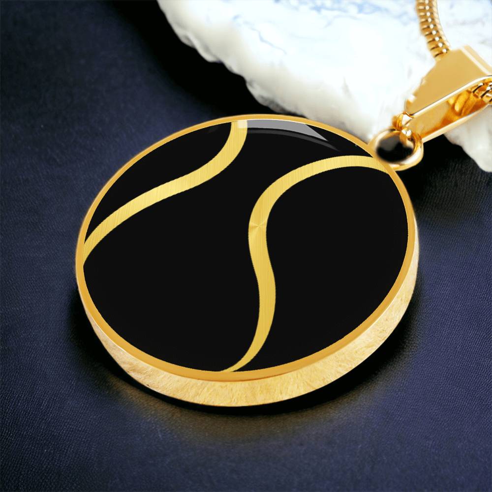 Personalized Tennis Ball Necklace