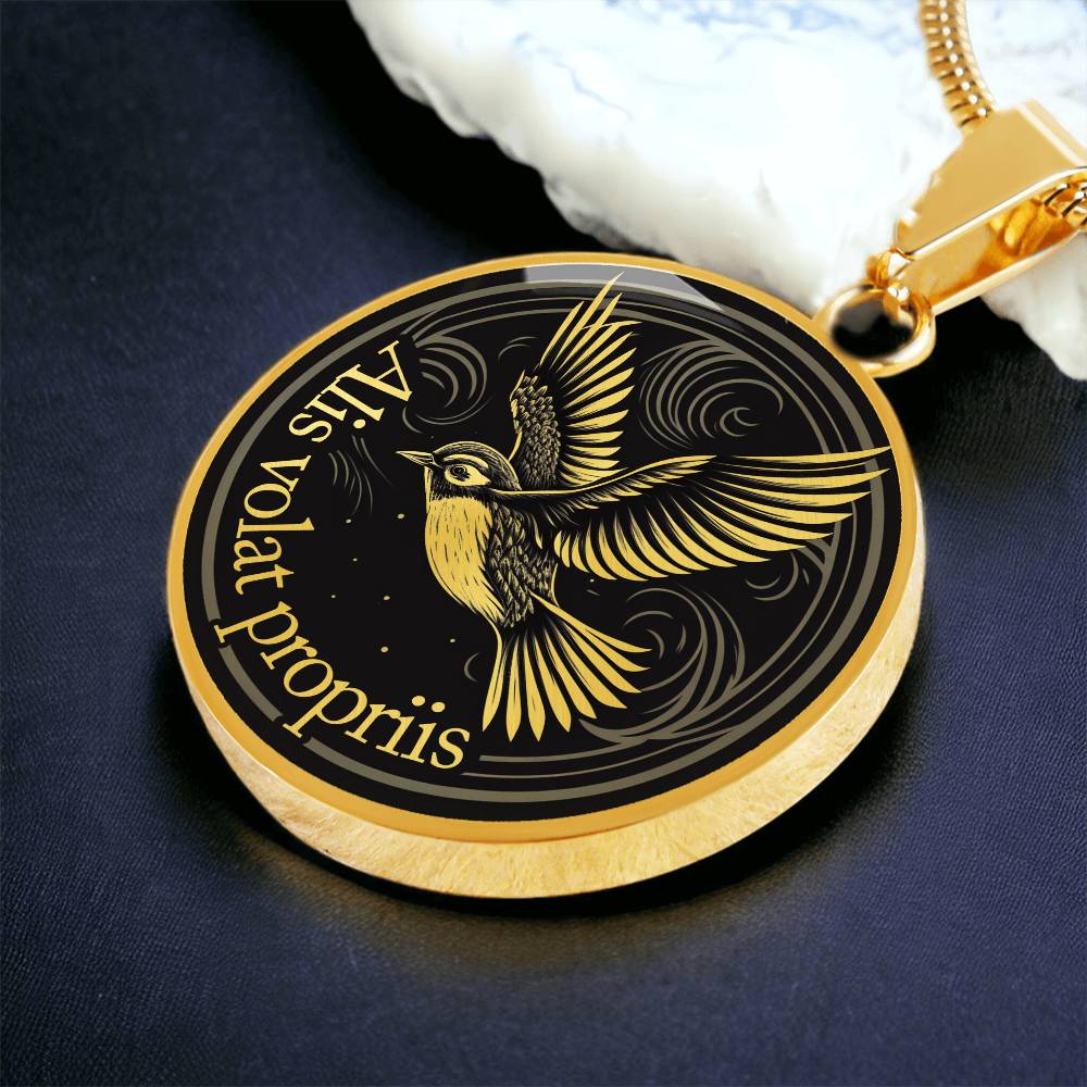 Alis Volat Propriis Necklace