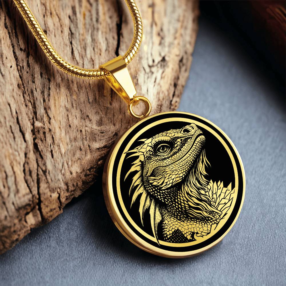 Personalized Bearded Dragon Necklace