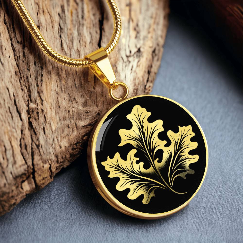 Personalized Oak Leaf Necklace