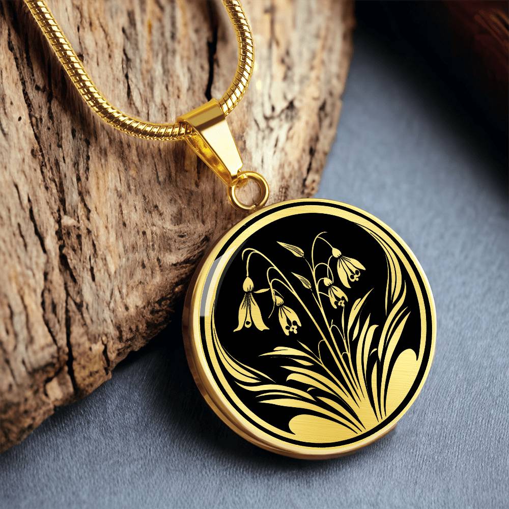 Personalized Snowdrop Necklace