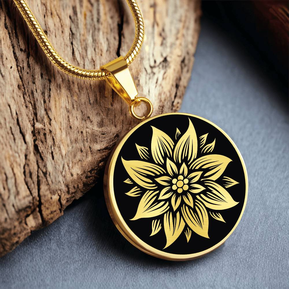 Personalized Edelweiss Necklace