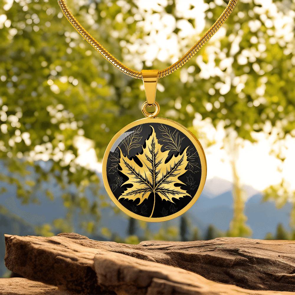 Personalized Maple Leaf Necklace