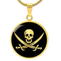 Jolly Roger Necklace - Calico Jack Rackham Pirate Flag