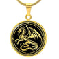 Personalized Heraldic Dragon Necklace