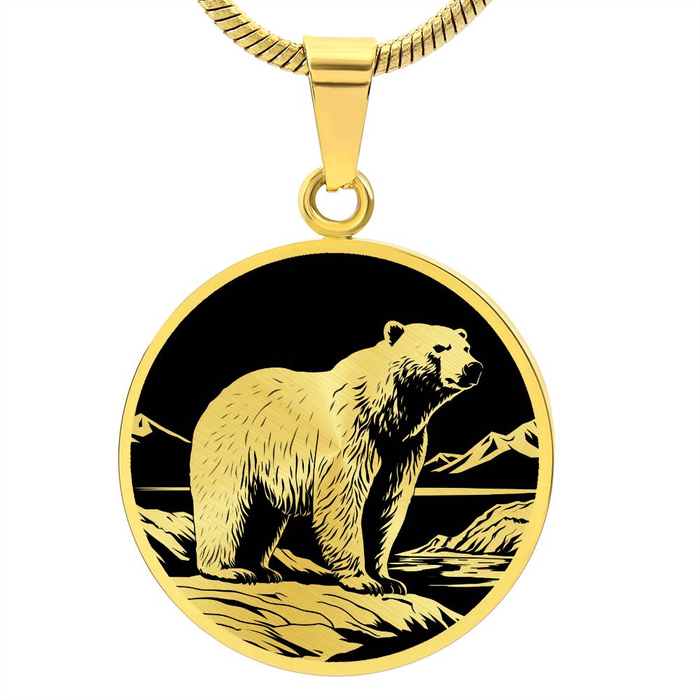 Personalized Polar Bear Necklace
