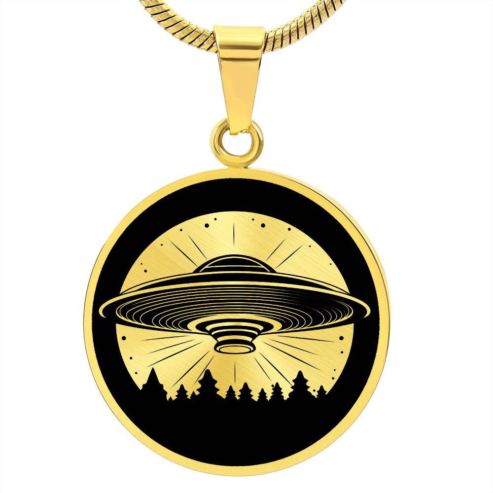 Personalized UFO Necklace