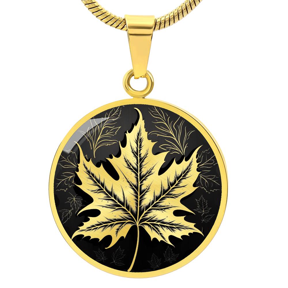 Personalized Maple Leaf Necklace
