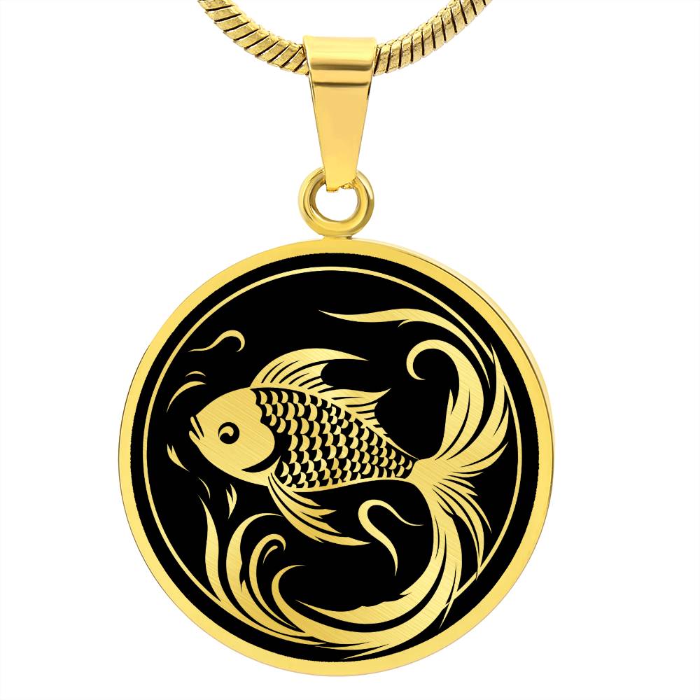 Personalized Goldfish Necklace