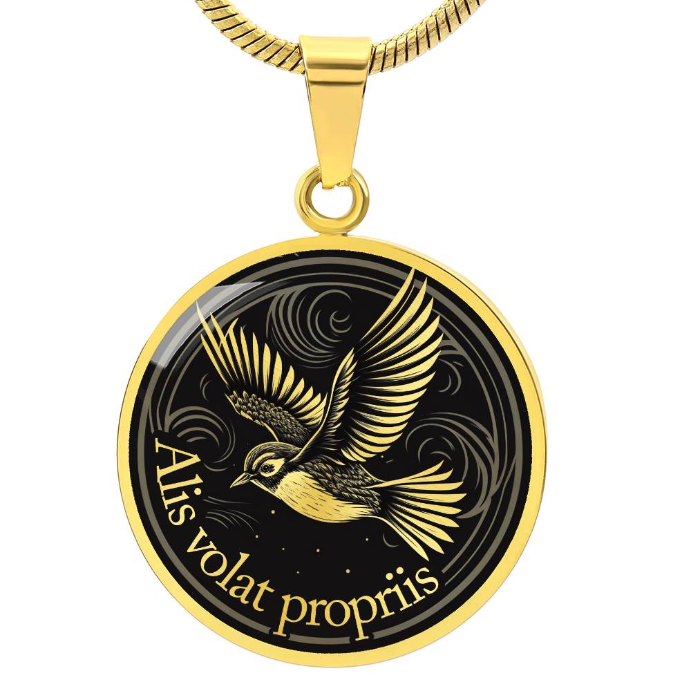 Alis Volat Propriis Necklace