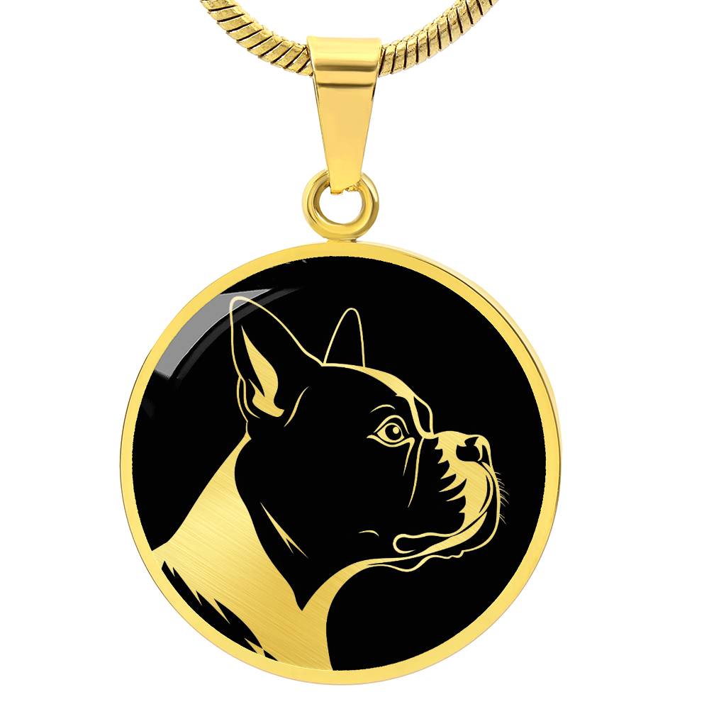 Personalized Boston Terrier Necklace