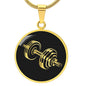 Personalized Dumbell Necklace