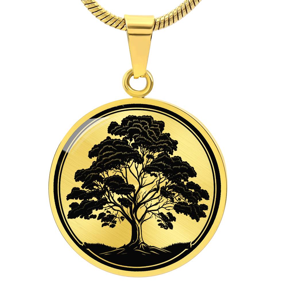 Personalized Maple Tree Necklace